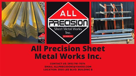 sheet metal work el paso tx|all precision sheet metal.